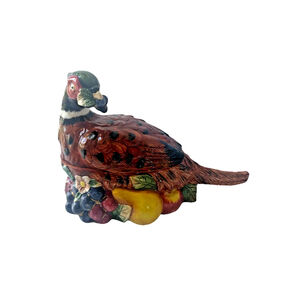 1997 Fitz Floyd Pheasant Bird Gravy Boat or Small Tureen without Ladle